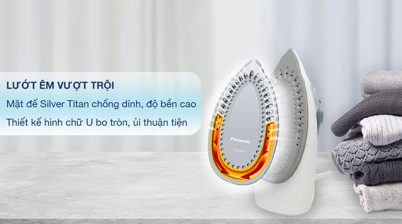 Mặt đế bằng Silver Titan chống dính bảo vệ bề mặt vải