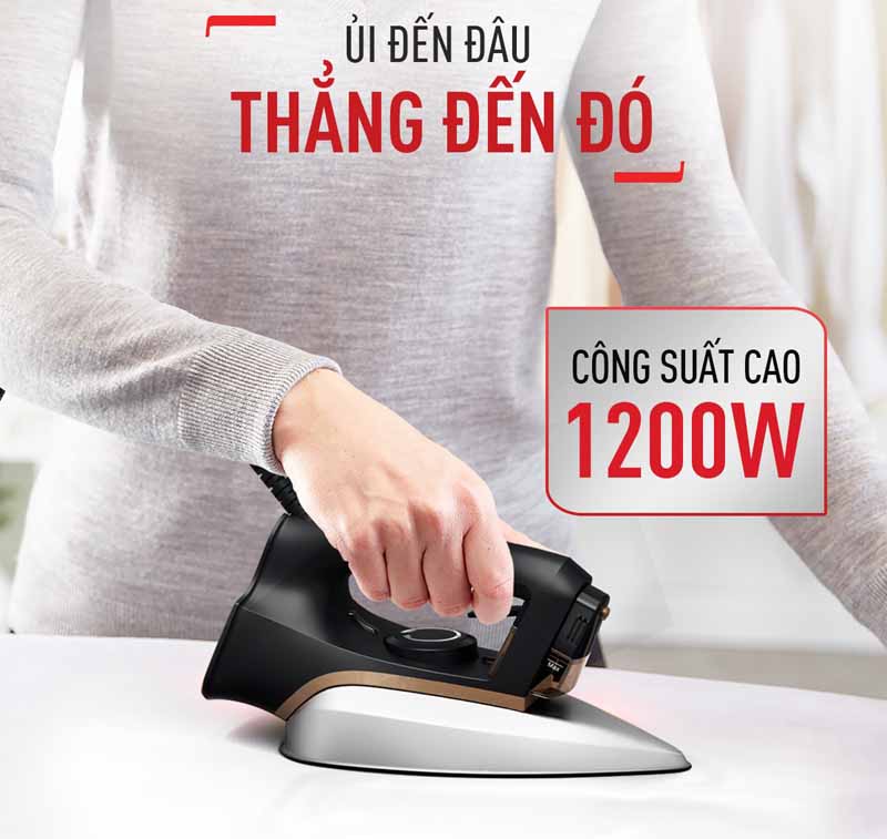 Công suất mạnh mẽ 1200W làm nóng nhanh chóng gúp bạn tiết kiệm thời gian