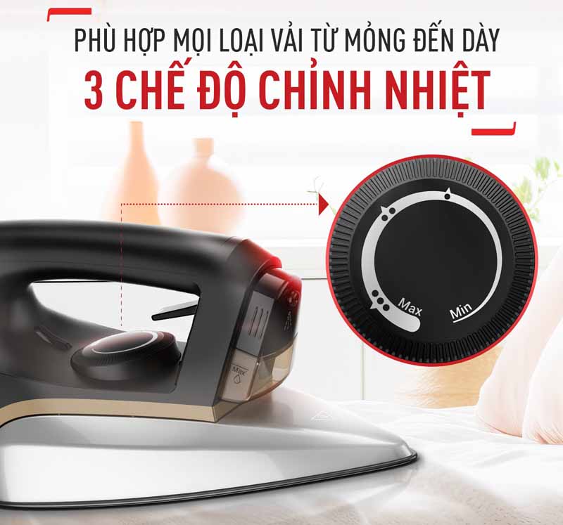 Núm vặn điều chỉnh 3 mức nhiệt độ 