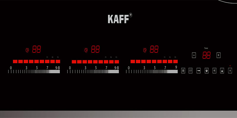 Bảng điều khiển của Bếp ba điện từ Kaff KF-IG3001II
