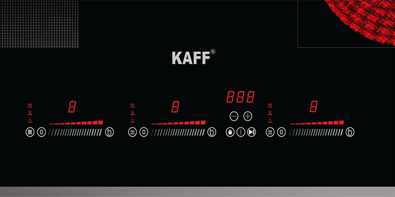 Bảng điều khiển của Bếp ba điện từ hồng ngoại Kaff KF-IH6003IC