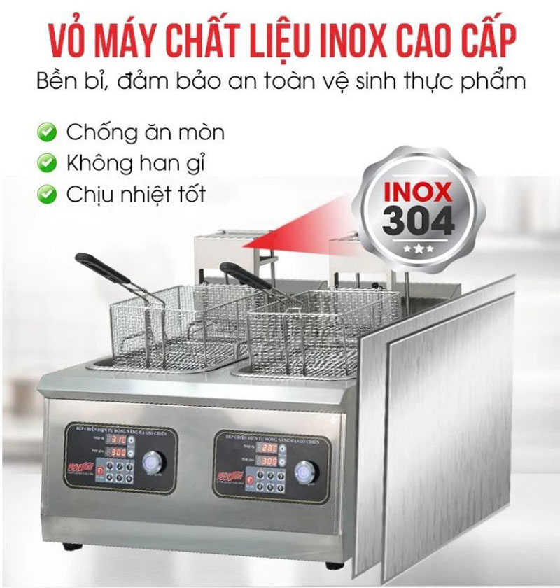 Chất liệu cấu tạo cao cấp tạo độ bền cao cho bếp