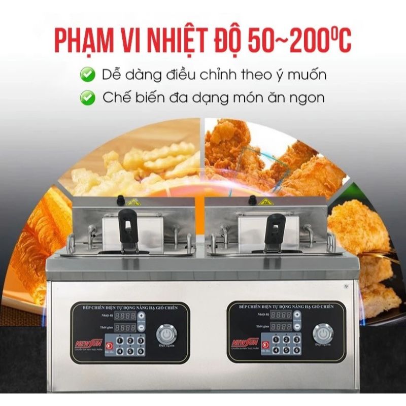  Điều khiển điện tử với mức nhiệt độ 50 - 200 độ C