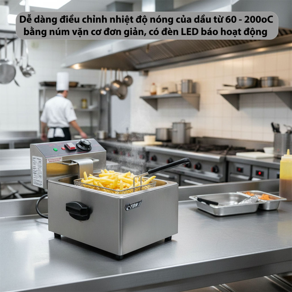 Bếp chiên nhúng đơn Eton ET-ZL1-6L - Hàng chính hãng