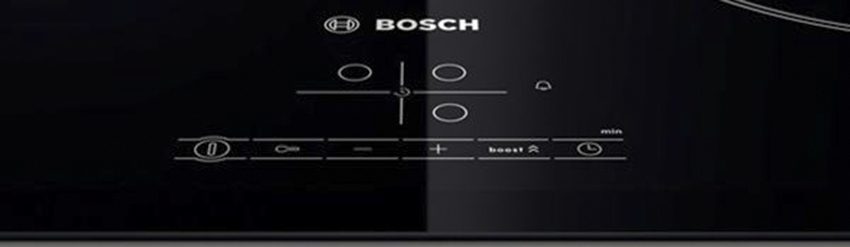 Bảng điều khiển của bếp điện Bosch PKK631B17E