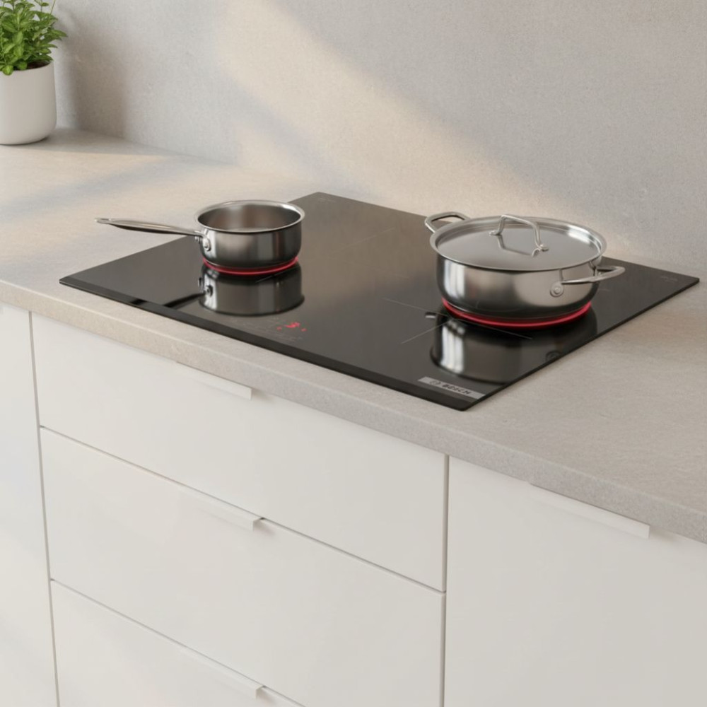 Bếp từ 3 vùng nấu Bosch 60cm Serie 4 HMH.PUJ63KBB5E - Hàng chính hãng