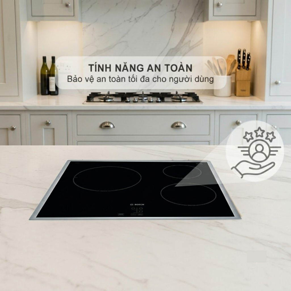 Bếp điện từ 3 vùng nấu Bosch PUC64RAA5E - Hàng chính hãng