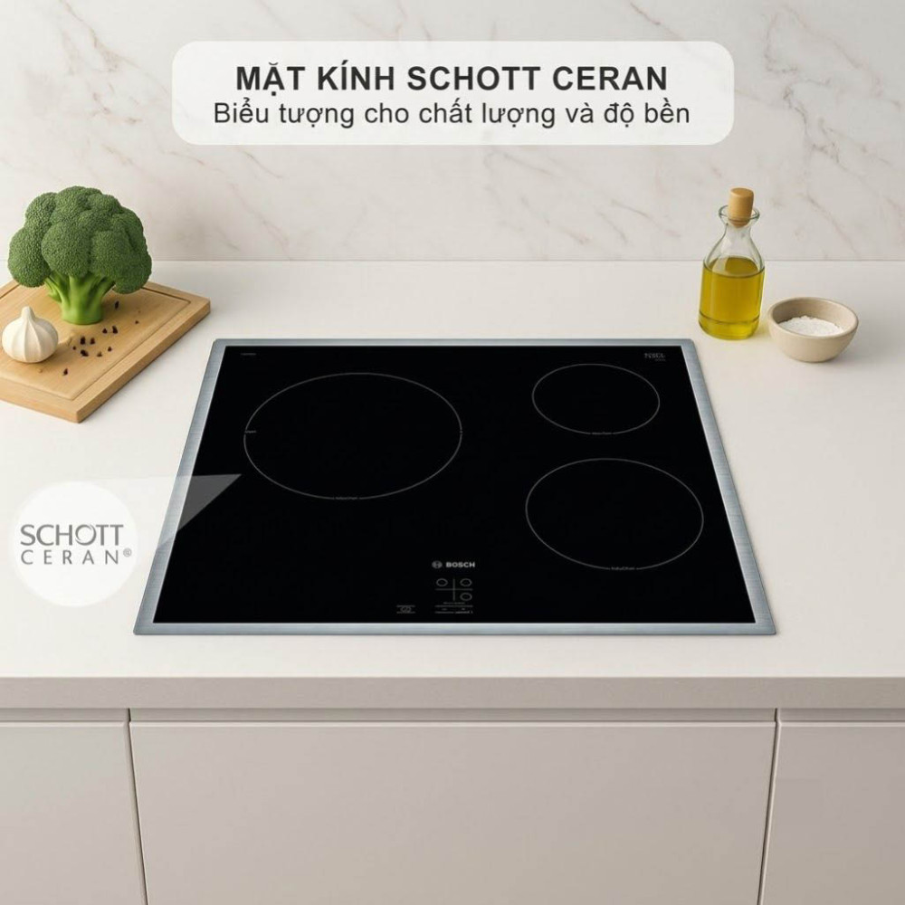 Bếp điện từ 3 vùng nấu Bosch PUC64RAA5E - Hàng chính hãng