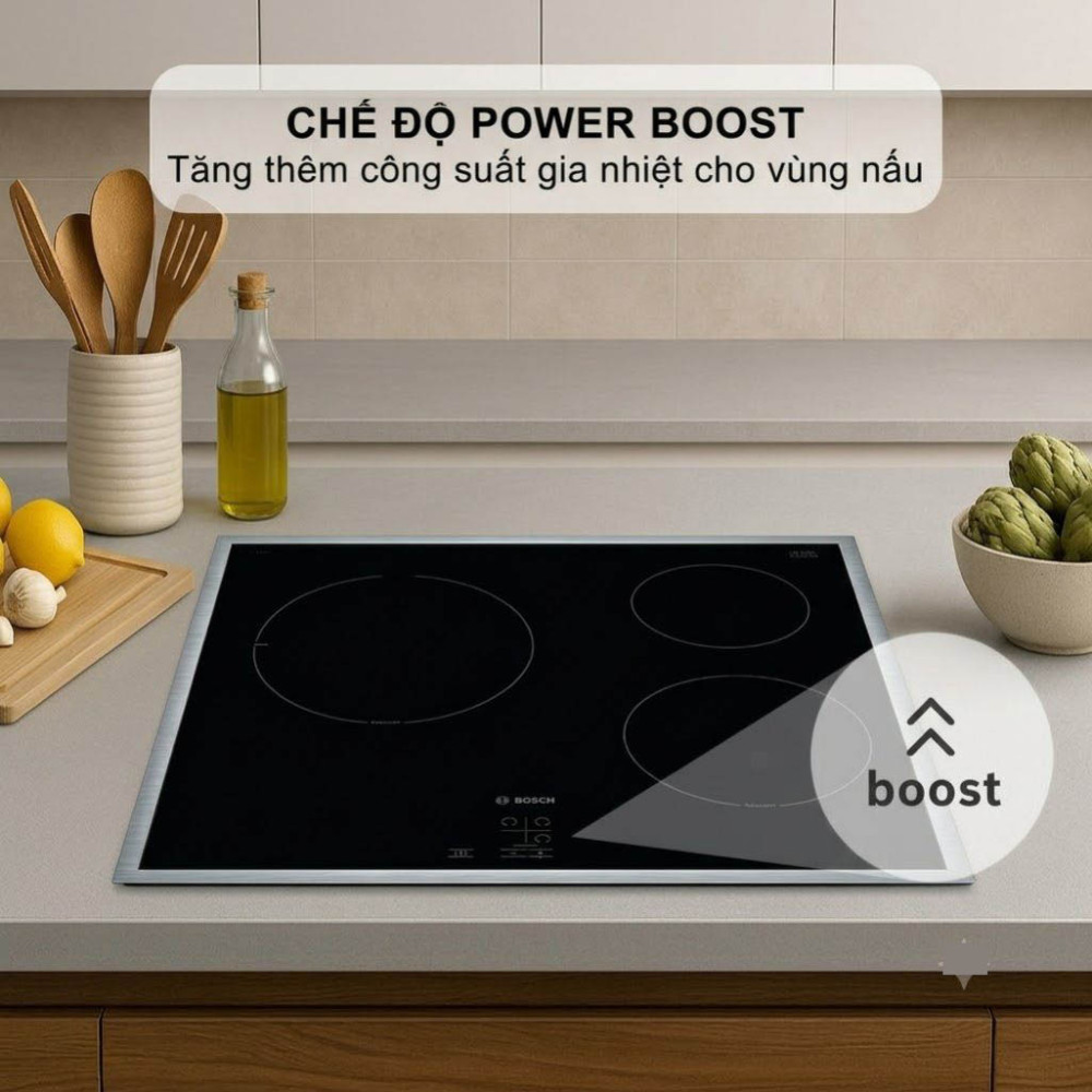Bếp điện từ 3 vùng nấu Bosch PUC64RAA5E - Hàng chính hãng
