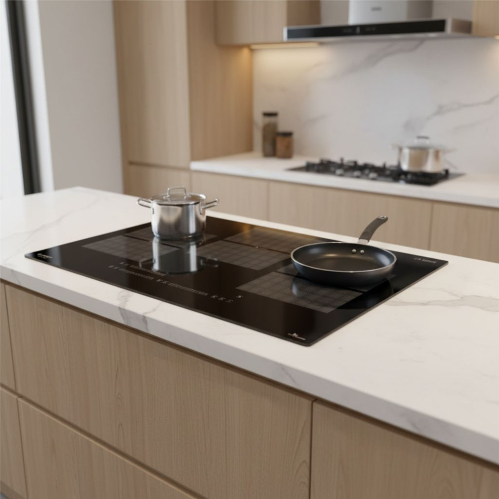 Bếp điện từ 3 vùng nấu Canzy CZ 03T - Hàng chính hãng