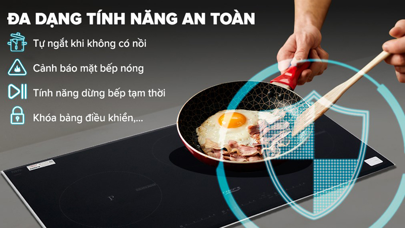 Bêp được trang bị nhiều tính năng thông minh đi kèm