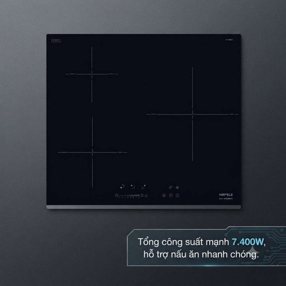 Bếp điện từ 3 vùng nấu Hafele HC-I6035B - Hàng chính hãng