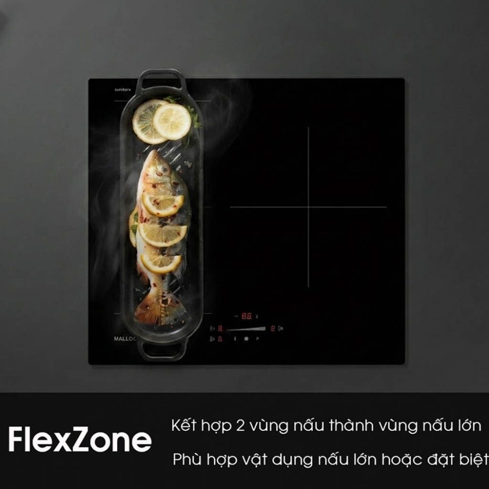 Bếp điện từ 3 vùng nấu Malloca MI 593 FZ - Hàng chính hãng