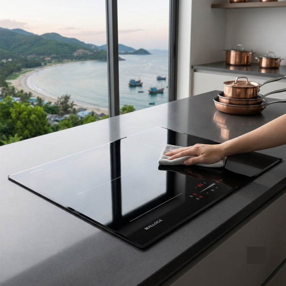 Bếp điện từ 3 vùng nấu Malloca MI 593 FZ - Hàng chính hãng