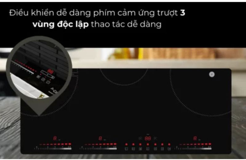 Bảng điều khiển cảm ứng nhạy bén, dễ dàng thao tác và điều chỉnh