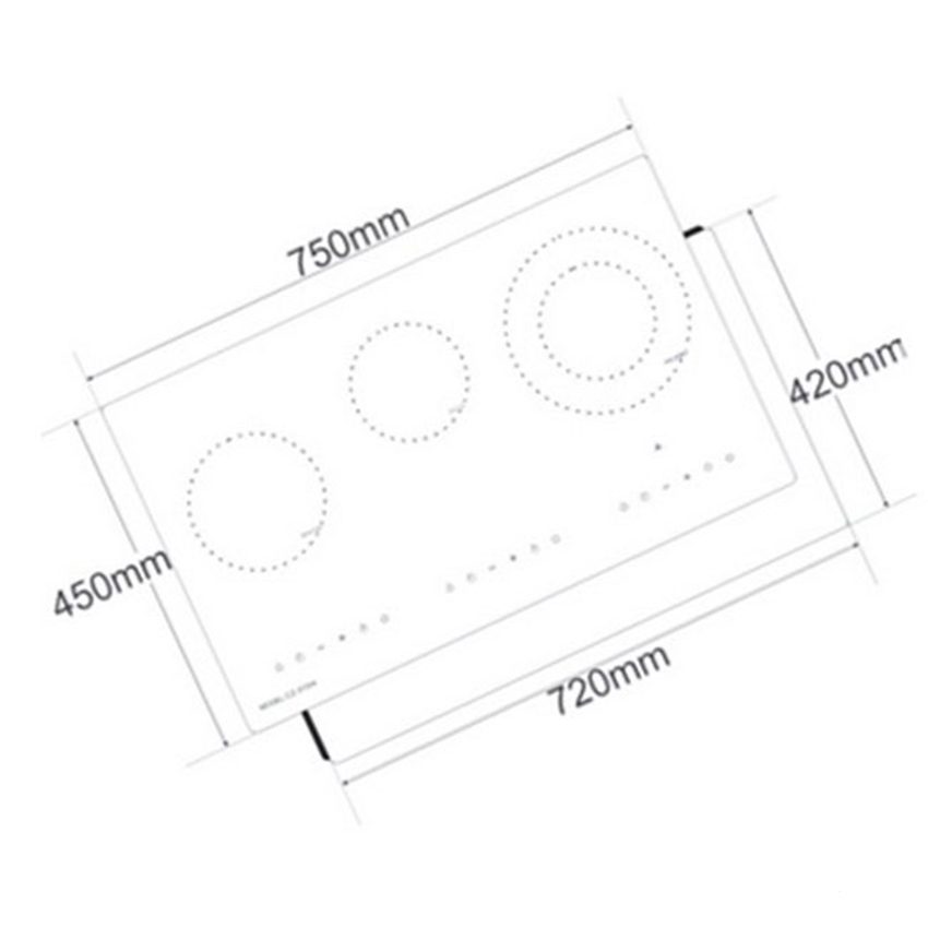 Kích thước của bếp điện từ Canzy CZ-ES23