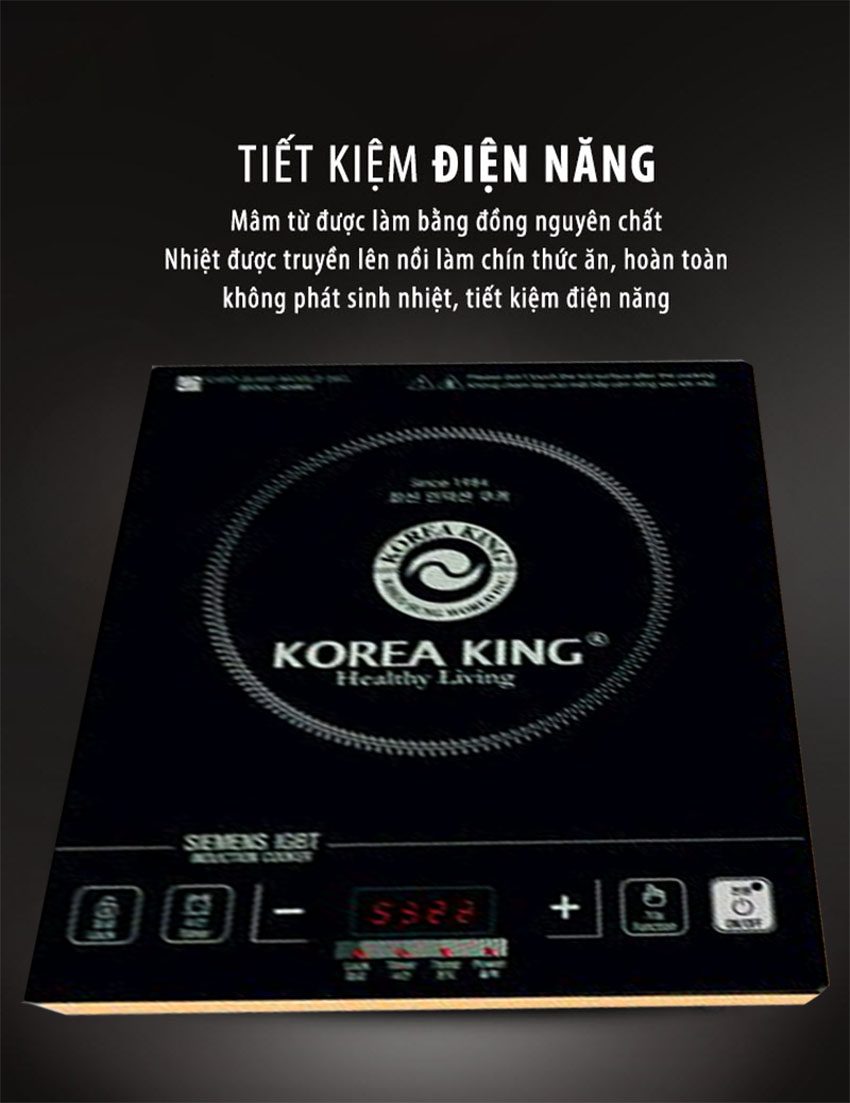 Ưu điểm của bếp điện từ Korea King KIC-23LY