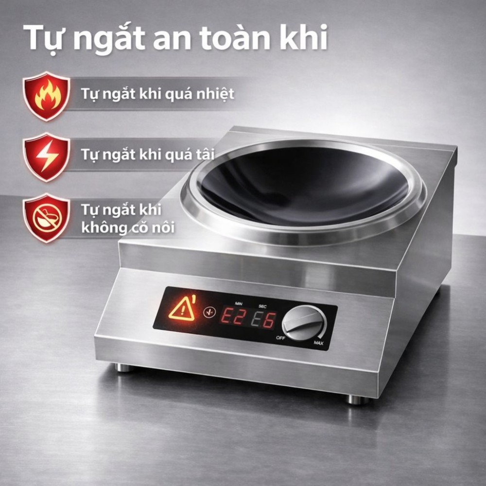 Bếp từ công nghiệp mặt lõm Bettop BT-35L - Hàng chính hãng