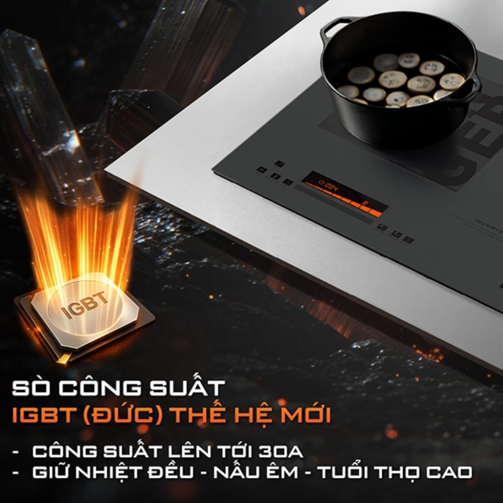  Bếp điện từ đôi Junger CEJ-225 - Hàng chính hãng