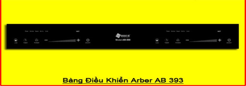 Bảng điều khiển của Bếp điện từ âm Arber AB-393