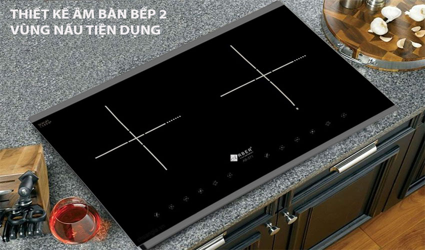 Thiết kế lắp âm của Bếp điện từ đôi Arber AB371