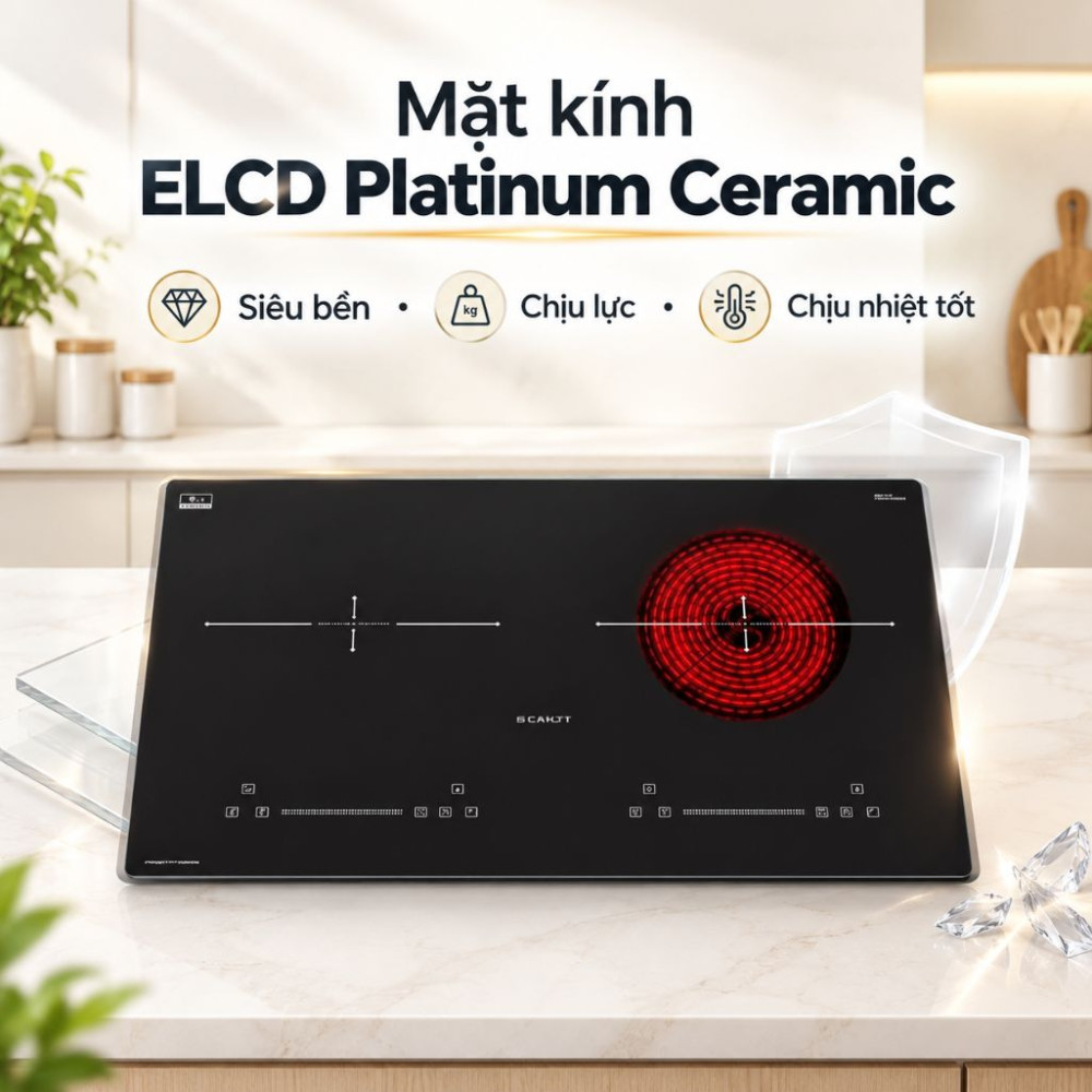 Bếp đôi hồng ngoại điện từ Canzy CZ-B6886TEC - Hàng chính hãng
