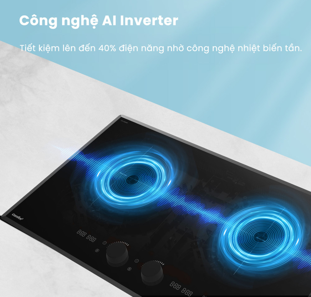Công nghệ AI Inverter, tiết kiệm 40 % điện năng.