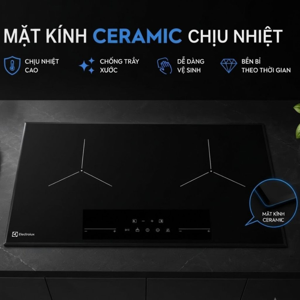 Bếp điện từ đôi âm Electrolux EHI8278BF - Hàng chính hãng