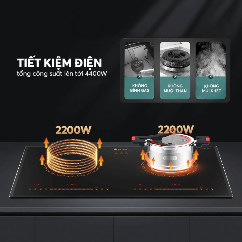 Bếp điện từ đôi Elmich ICE-3882 - Hàng chính hãng