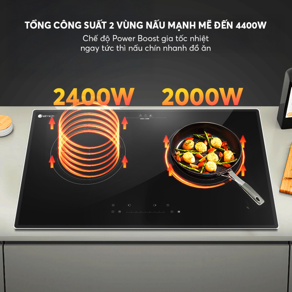 Bếp điện từ đôi Elmich ICE9291 - Hàng chính hãng