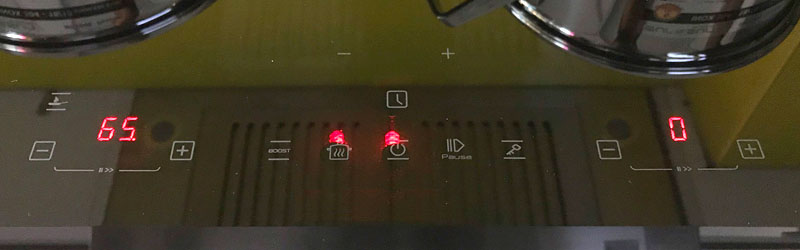 Bảng điều khiển của Bếp điện từ đôi Eurosun EU-T256Max