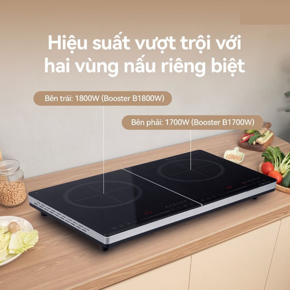 Bếp điện từ đôi Fujihome IC2123 - Hàng chính hãng