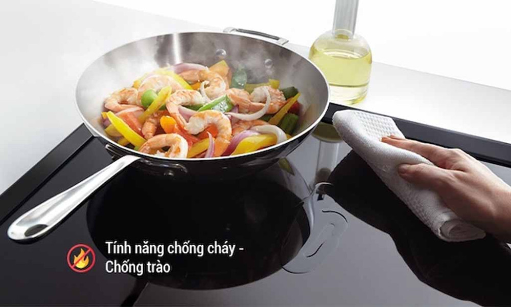 Tự ngắt khi quá nhiệt, quá tải, nước tràn ra bảng điều khiển