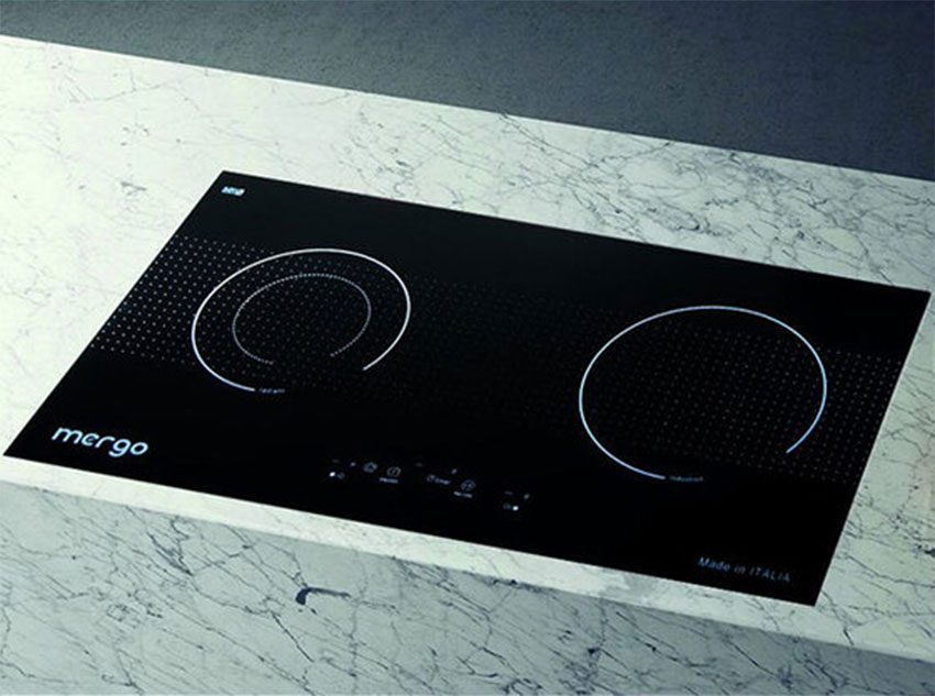 Thiết kế lắp âm hiện đại của bếp điện từ đôi Mergo M-6028X