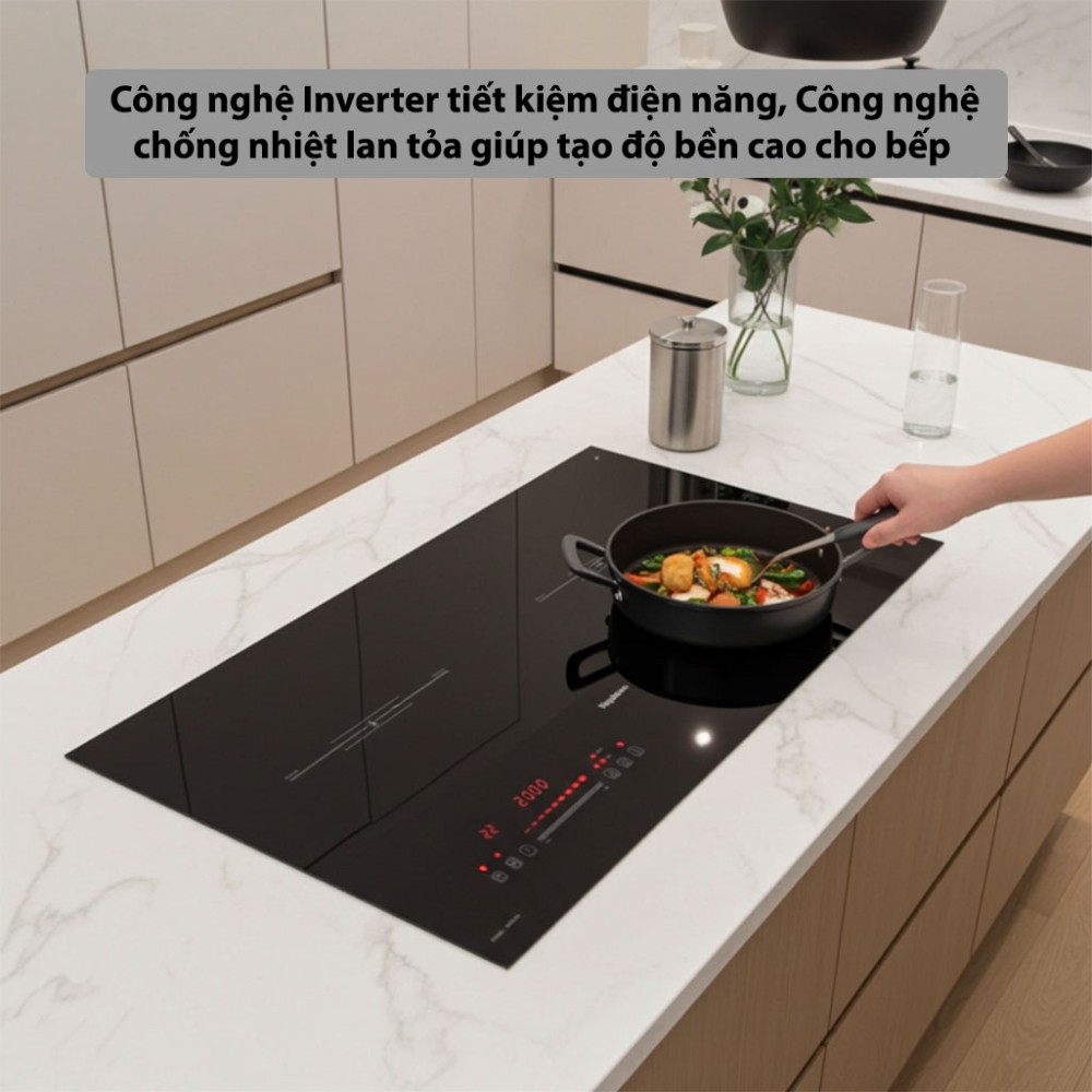 Bếp điện từ đôi Nagakawa NDI9191 - Hàng chính hãng