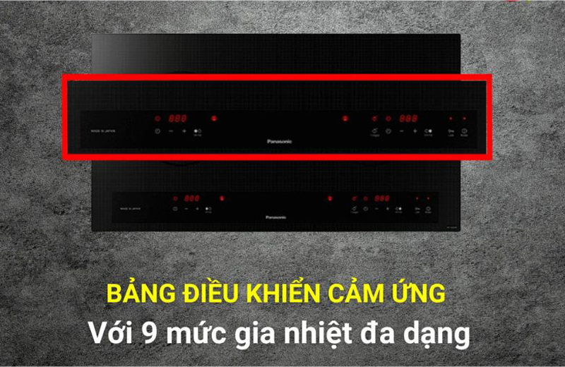 Bảng điều khiển cảm ứng dễ dàng thao tác và điều chỉnh