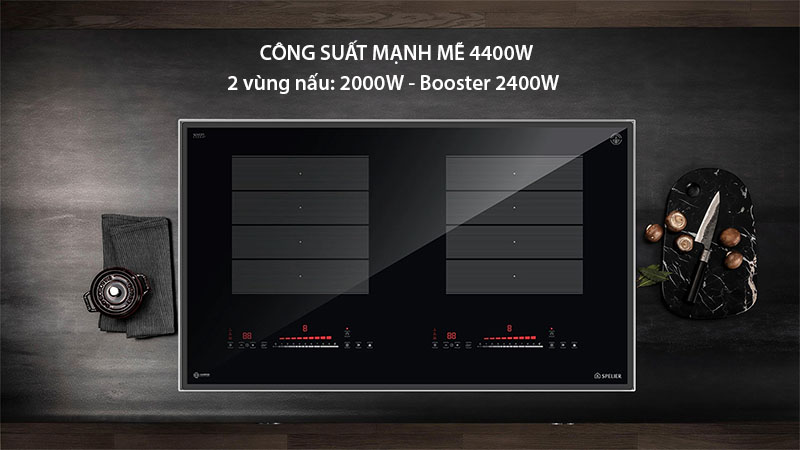 Công suất của Bếp điện từ đôi Spelier SPE-IC-1188-EG 