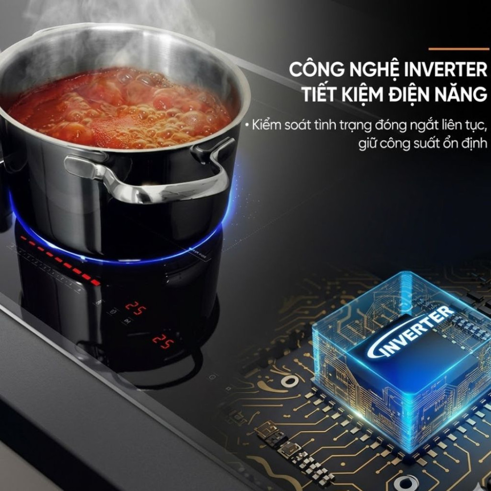 Bếp điện từ đôi Sunhouse Mama MMB82968-T - Hàng chính hãng