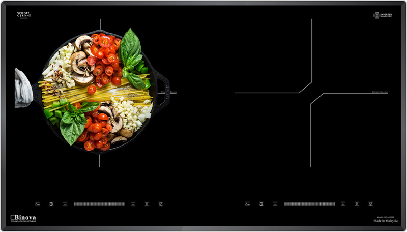 Kiểu dáng hiện đại, tinh tế, tiện dụng, kích thước bếp gọn nhẹ, mặt bếp bằng Schott Ceran có độ bền cao bằng kính 