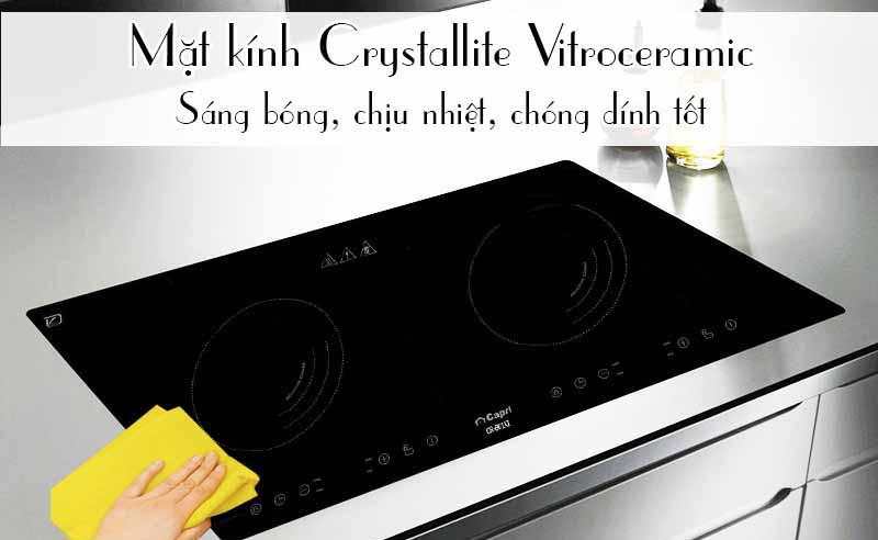 Mặt kính Crystallite Vitroceramic chịu lực, chịu nhiệt tốt