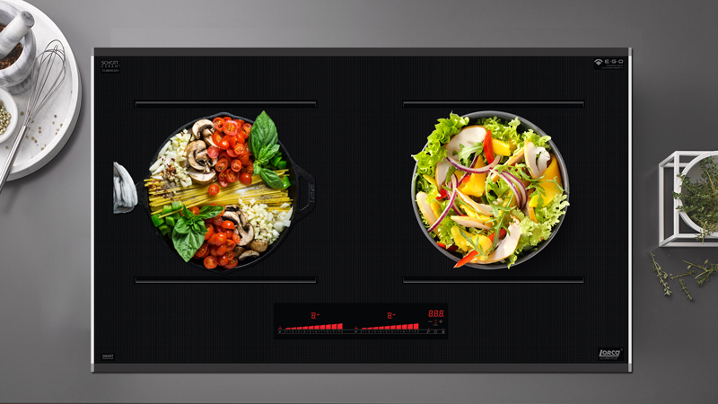 Được trang bị 2 cùng nấu từ riêng biệt với công suất 3700W, giúp bạn có thể nấu cùng lúc 2 món, 