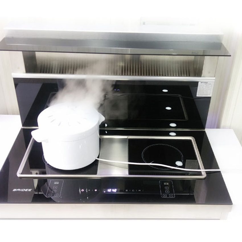 Chức năng của bếp điện từ đôi tích hợp hút mùi Baidee A5-3