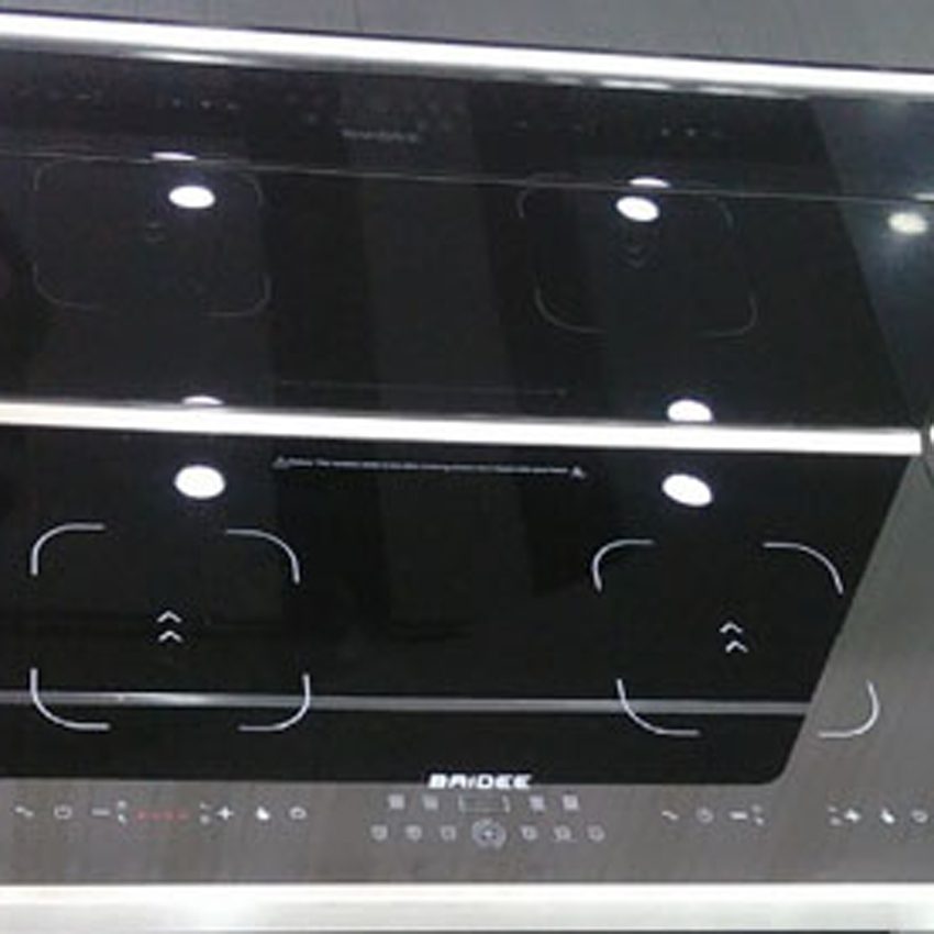 Nút điều khiển bếp điện từ đôi tích hợp hút mùi Baidee DA12-900
