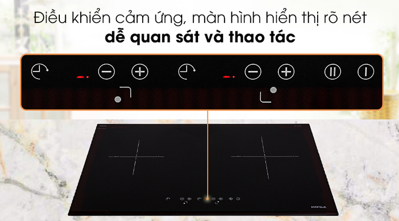 Bảng điều khiển cảm ứng trượt siêu nhạy, dễ dàng thao tác