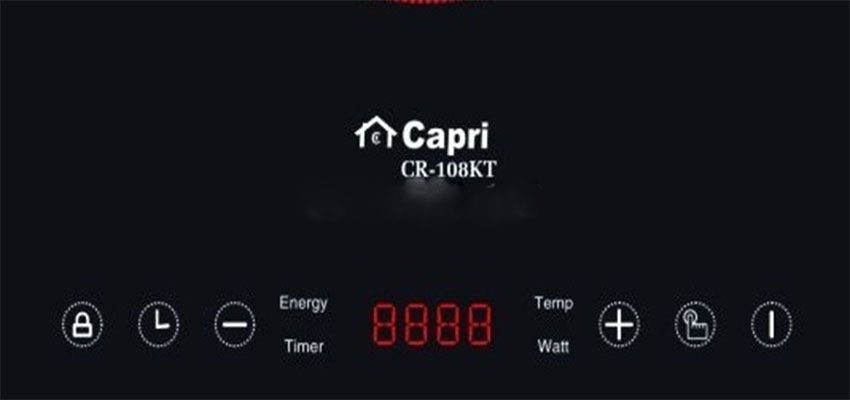 Bảng điều khiển của Bếp từ đơn Capri CR-108KT