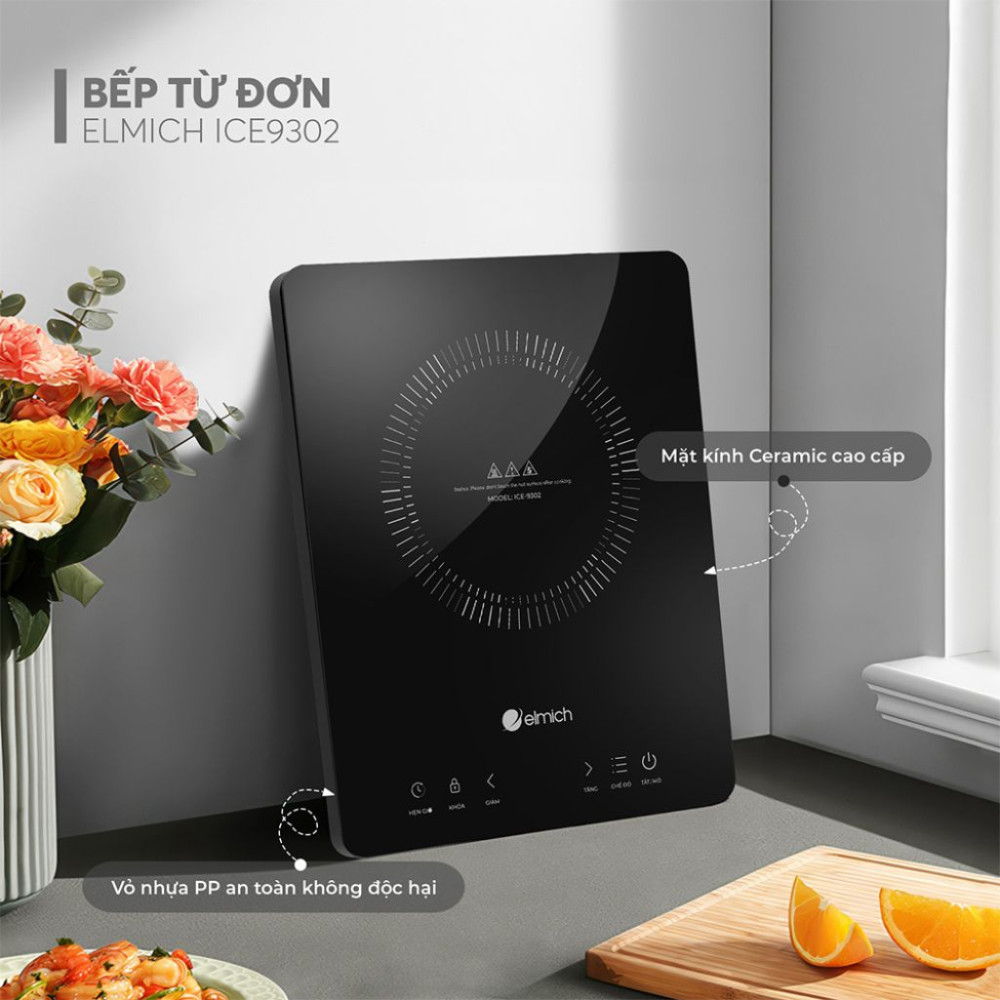 Bếp từ đơn Elmich ICE9302 - Hàng chính hãng