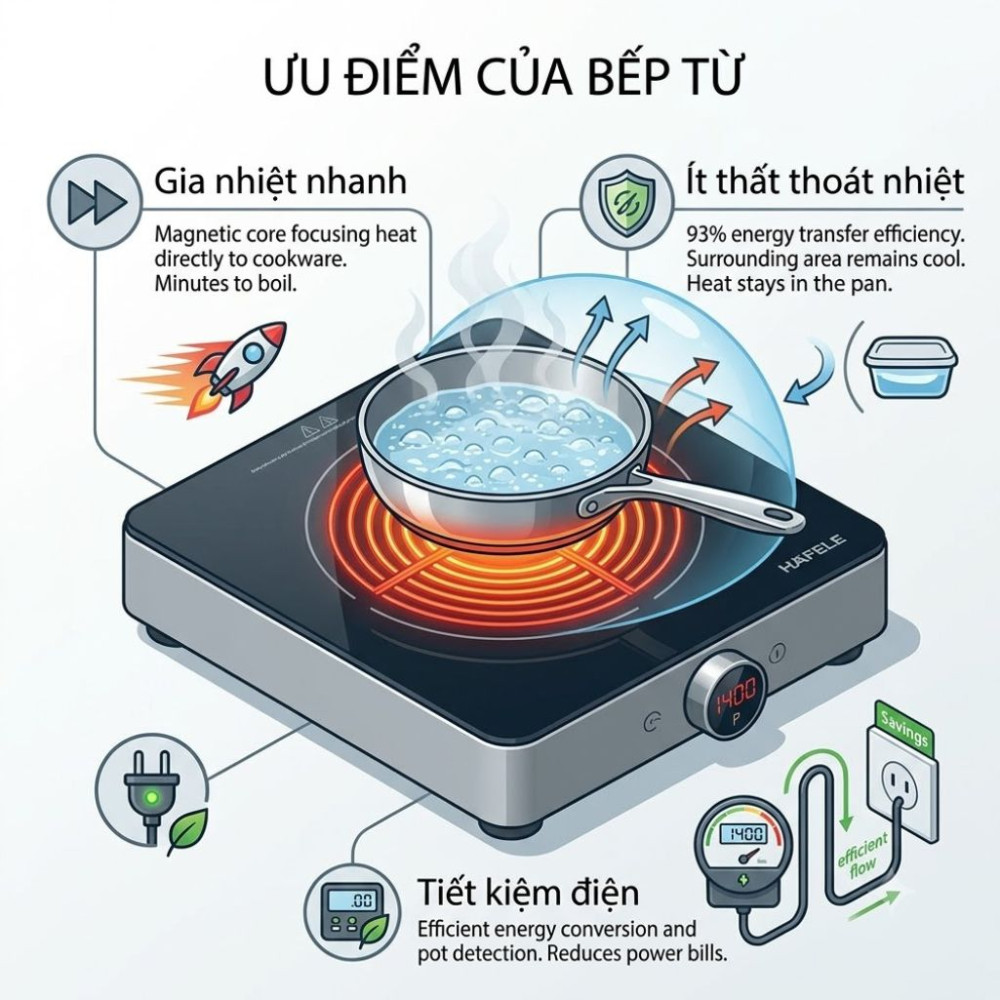 Bếp điện từ đơn Hafele HS-I281FG - Hàng chính hãng