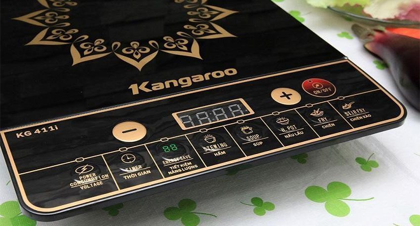 Bảng điều khiển của bếp đơn điện từ Kangaroo KG411I