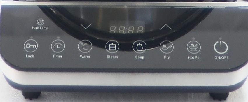 Bảng điều khiển của  Bếp điện từ đơn Mutosi MI58