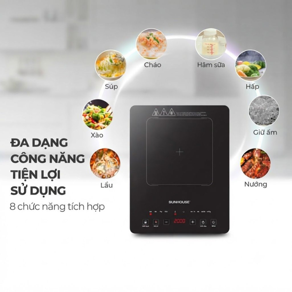 Bếp điện từ đơn Sunhouse SHD6805 - Hàng chính hãng
